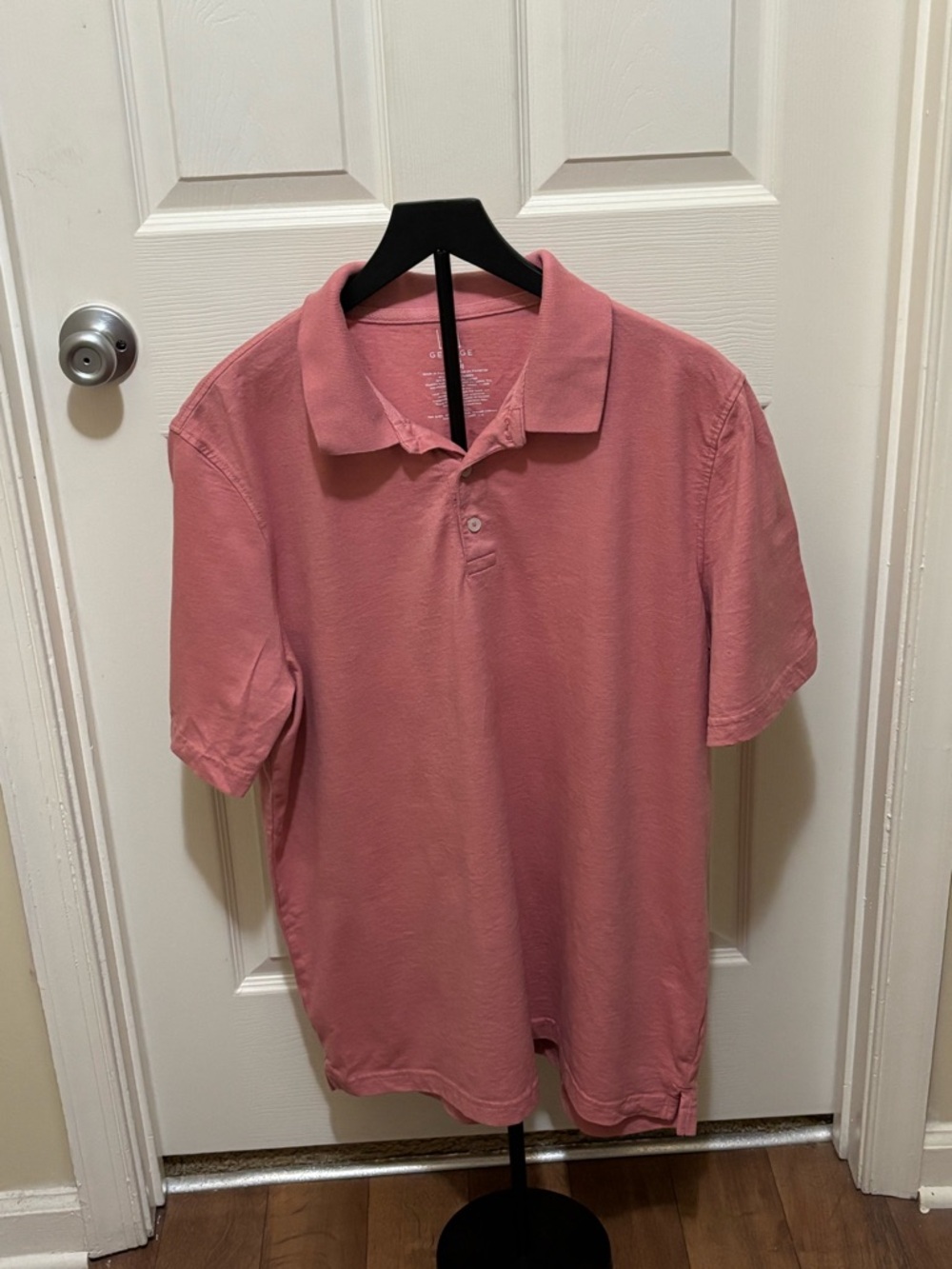 Men’s George Collard Shirt Pink Size X-Large